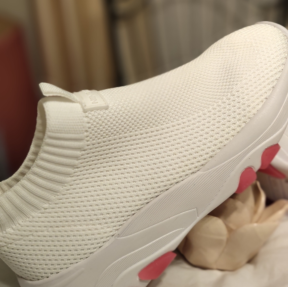 White nine west slip on sneakers